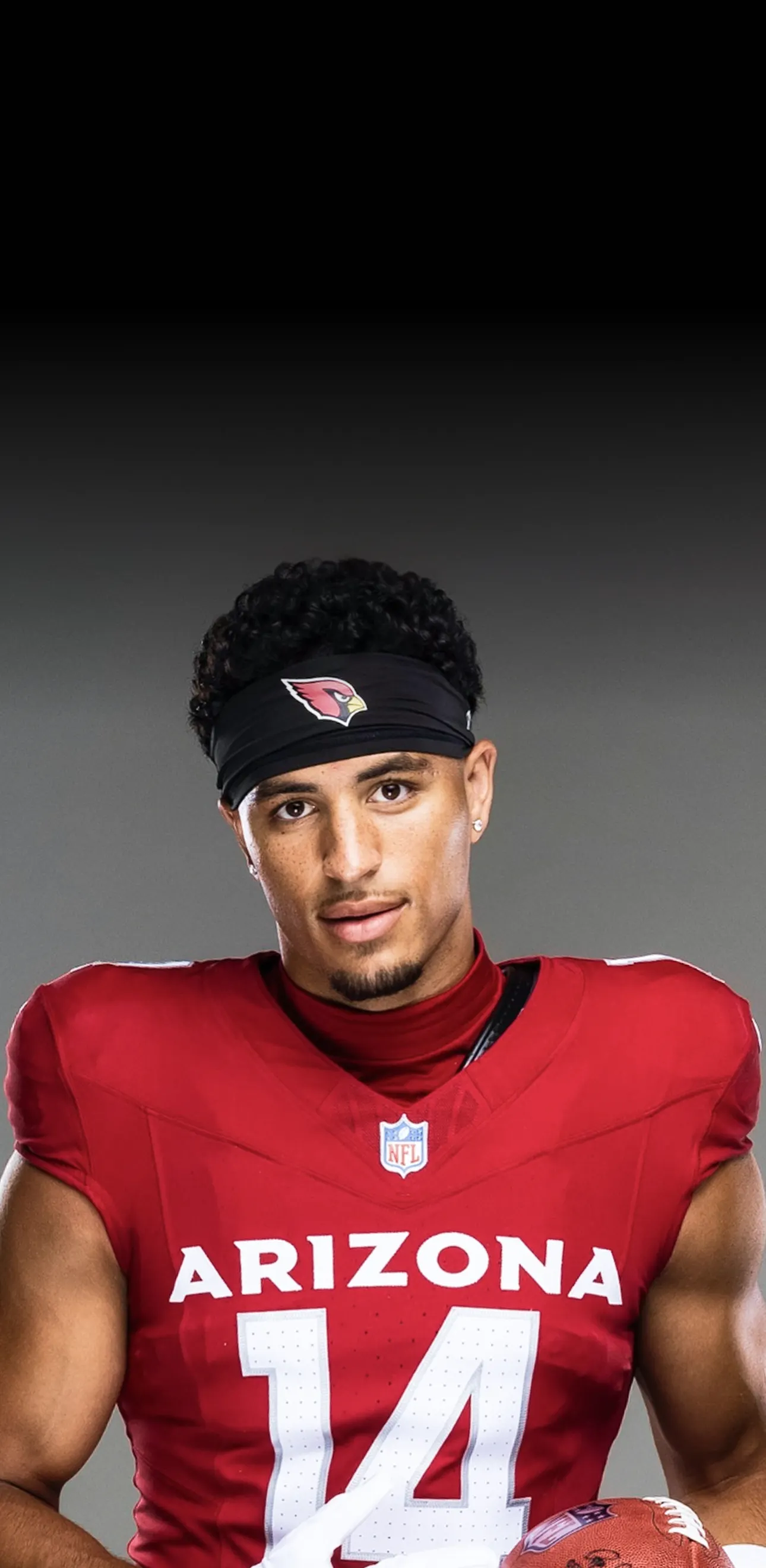 ARIZONA CARDINALS star player in uniform