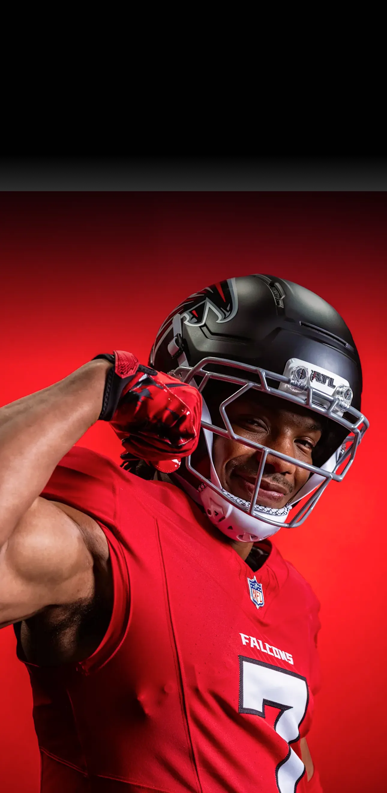 ATLANTA FALCONS star player in uniform