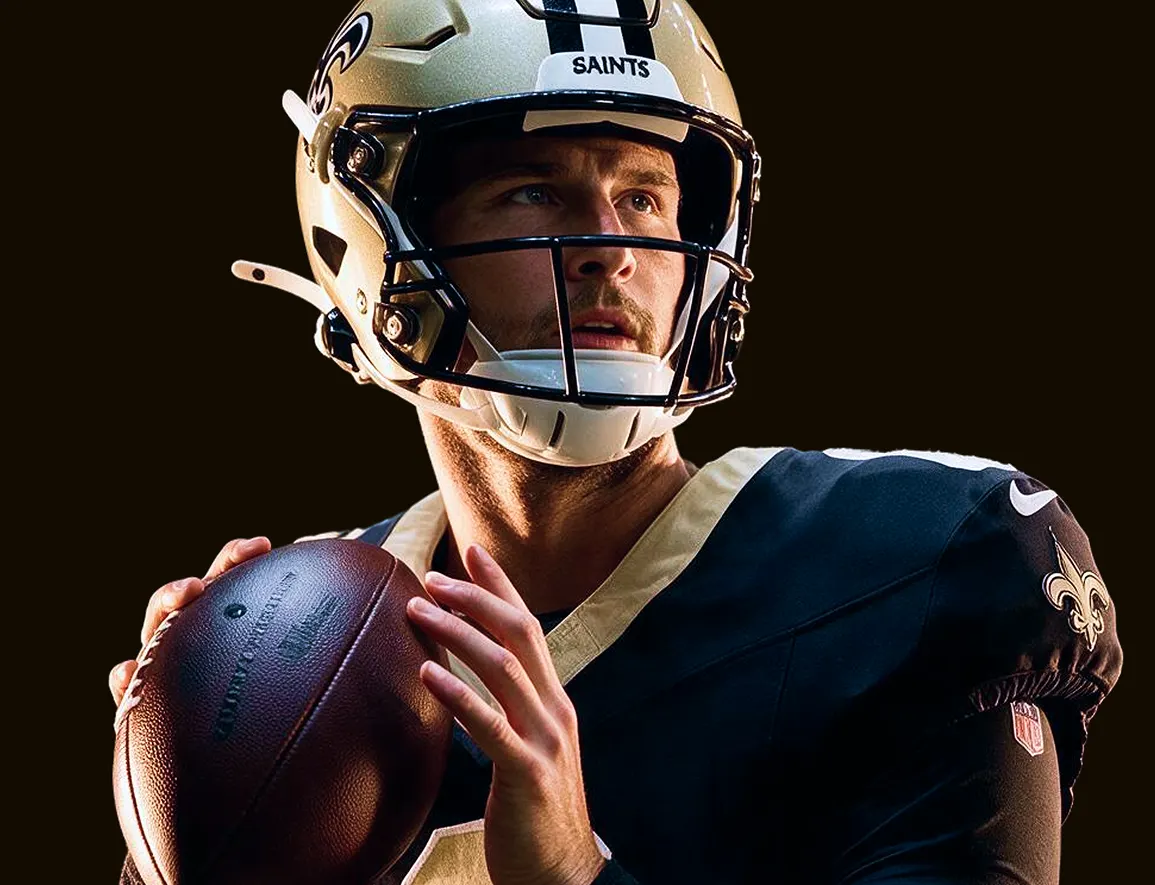NEW ORLEANS SAINTS player in helmet