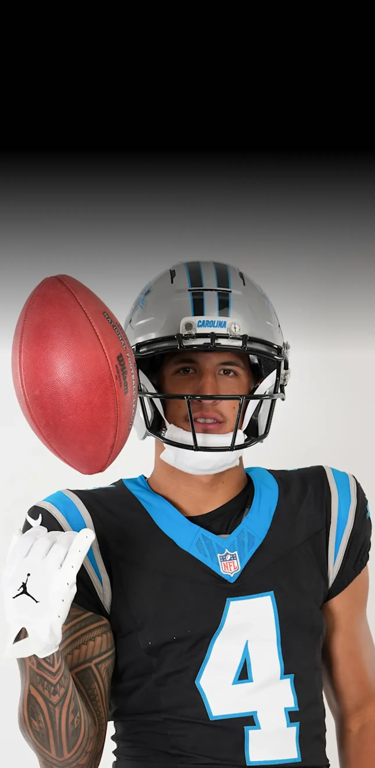 CAROLINA PANTHERS star player in uniform