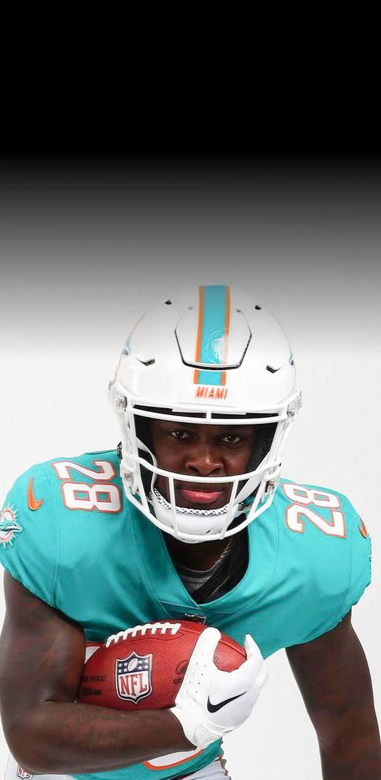 MIAMI DOLPHINS star player in uniform