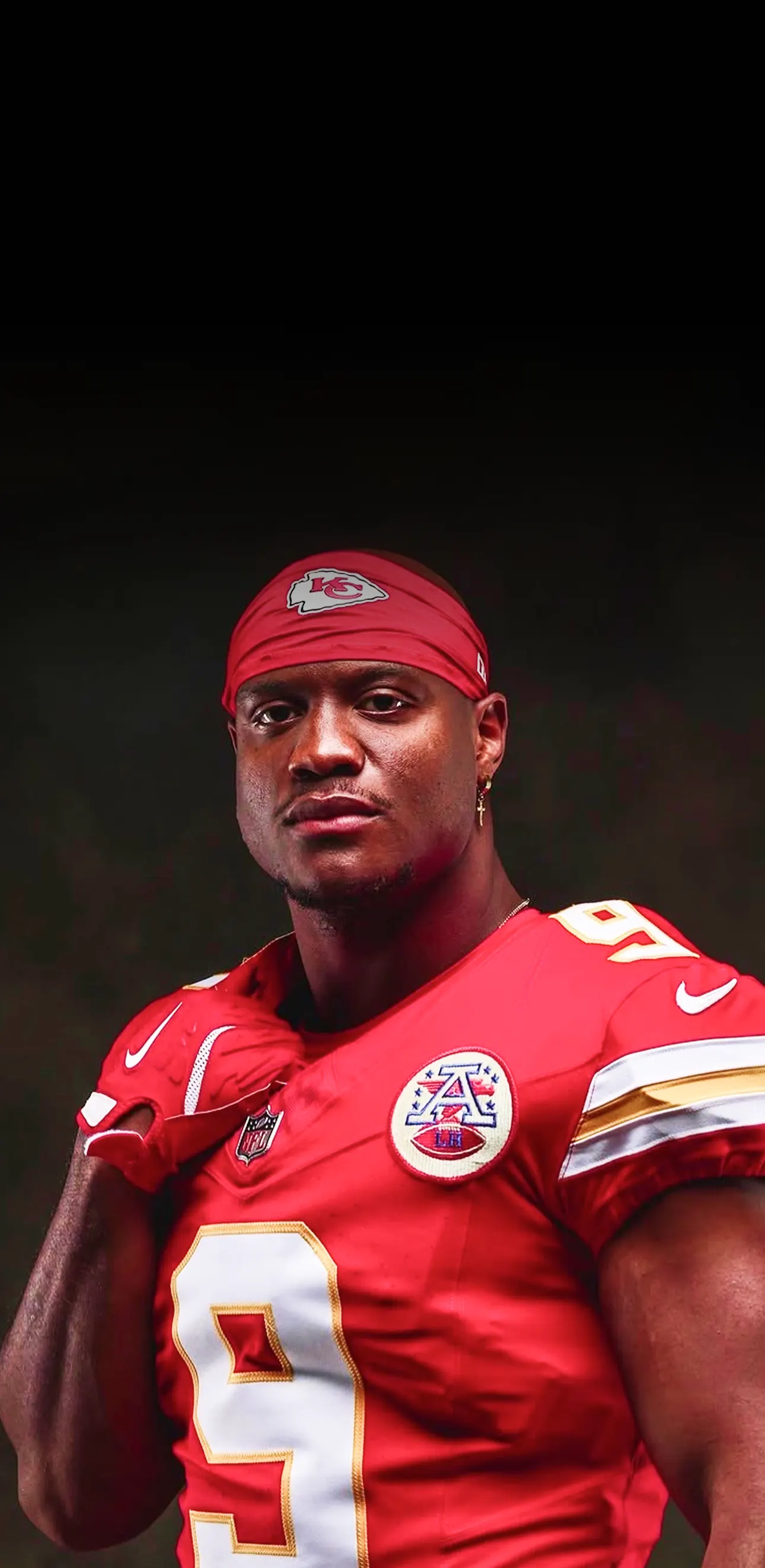 KANSAS CITY CHIEFS star player in uniform